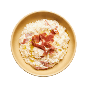 Risotto au crottin de chèvre & jambon de Parme