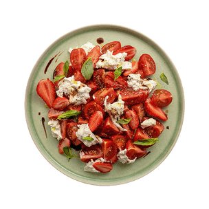 Salade fraise tomate basilic