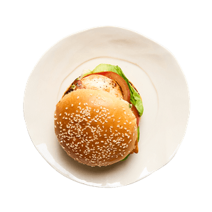 Burger poulet & mayonnaise aux herbes