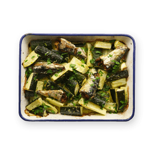 Sardines & courgettes grillées
