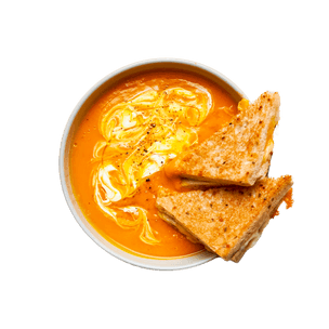 Grilled cheese & soupe au potimarron