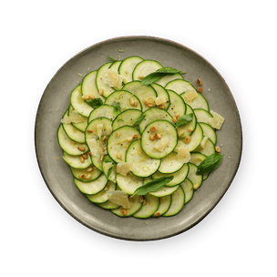 Carpaccio de courgette