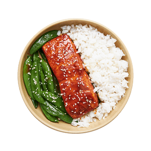 Sriracha-Honey Salmon with Rice