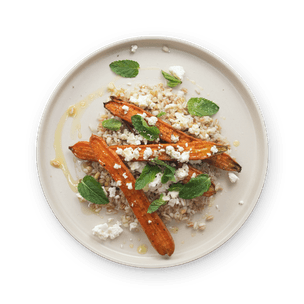 Honey-roasted carrots