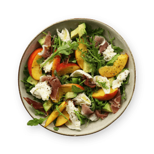 Salade nectarine, parma & mozzarella