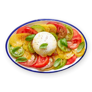 Burrata & tomates multicolores