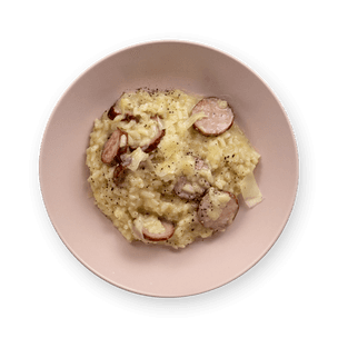 Gruyere & Sausage Risotto