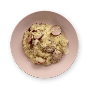 Risotto comté & saucisse à l'ancienne