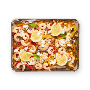 One pan crevettes à la méditerranéenne