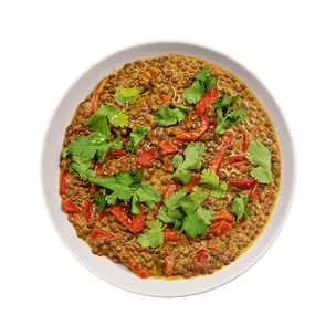 Lentil and pepper curry