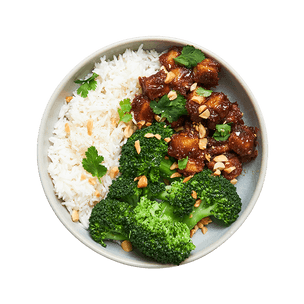 Saucy Peanut Tofu Bowl