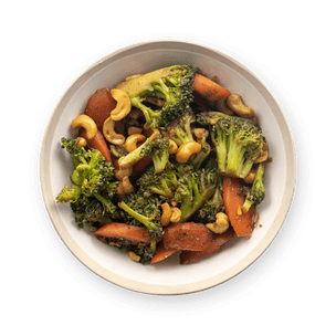 Sautéed Veggies with Ginger & Cashews