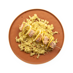 Brochette saumon & citron