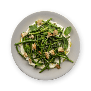 Haricots verts et ricotta