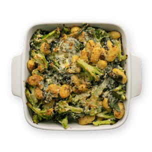 Gratin de gnocchis au brocoli