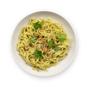 Linguine au pesto de noix & persil