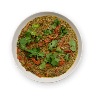 Curry de lentilles aux poivrons