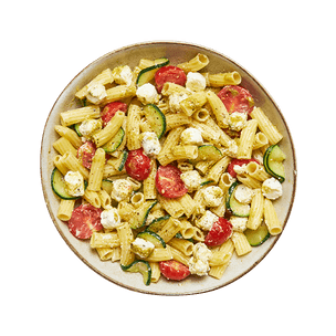 Salade rigatoni, légumes d'été & boursin
