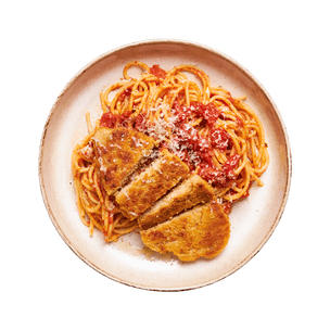 Milanaise végé & spaghetti