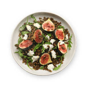 Salade de lentilles aux figues