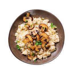 Riz aux champignons (cuit)