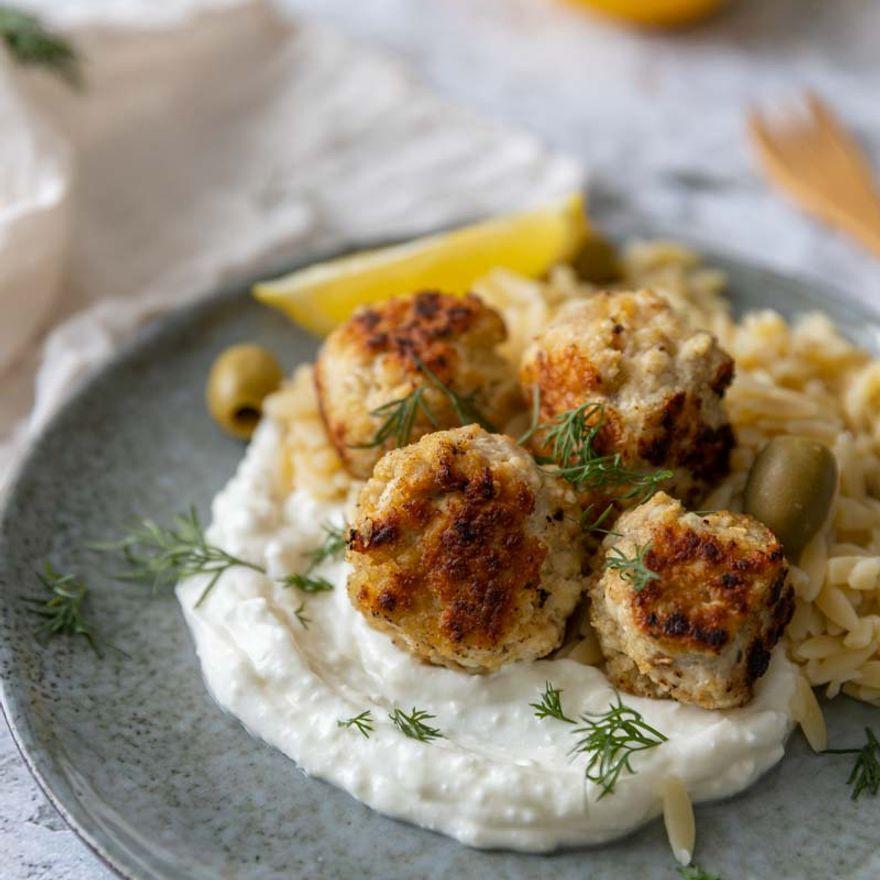 Boulettes de poulet à la grecque citron & feta