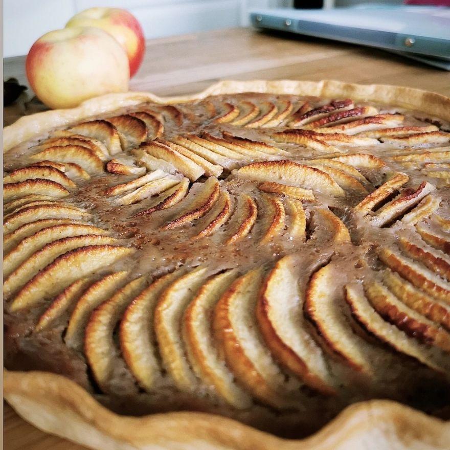 Tarte aux pommes et crème de marrons