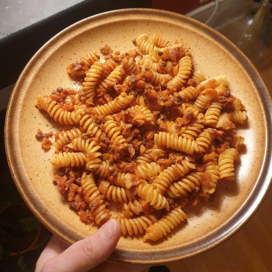 Pâtes bolognaise végane 