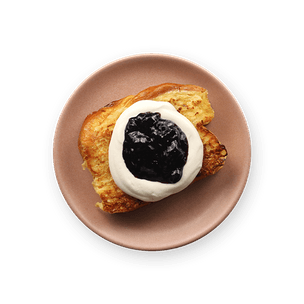 Brioche perdue ricotta & myrtille