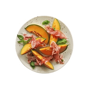 Assiette melon jambon