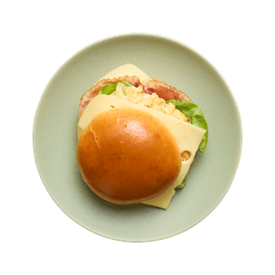 Cheeseburger aux œufs & bacon