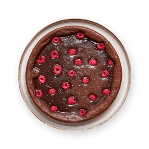 Fondant au chocolat & framboises