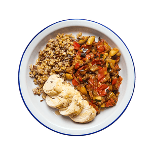 Poulet & ratatouille au air-fryer