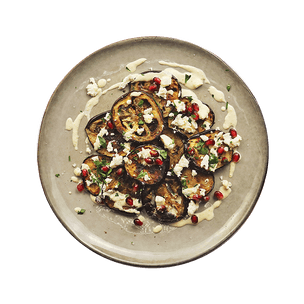 Grilled Eggplant with Hummus