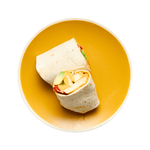 Wrap au poulet & sauce curry mangue