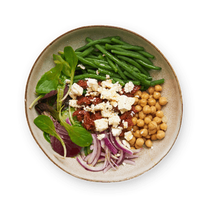 Green bean, chickpea & feta salad