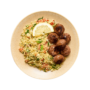 Taboulé maison & boulettes de bœuf