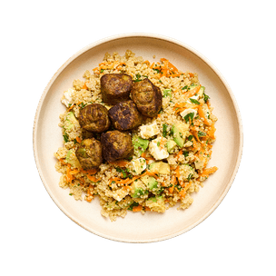 Salade de quinoa, feta & falafel