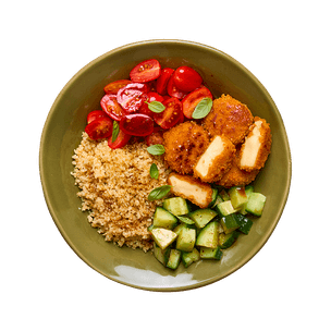 Bowl estival au camembert pané