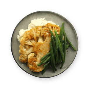Cauliflower Steak & Green Beans