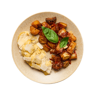 Air-fryer chicken & Italian-style potatoes