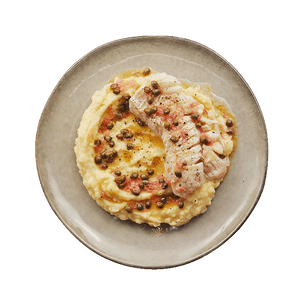 Cod with caper butter