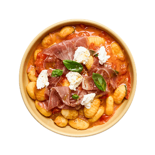 Creamy Tomato Gnocchi with Prosciutto