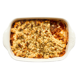 Crumble de ratatouille & feta