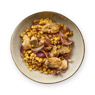 Pan-Fried Chicken and Corn