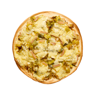 Tarte fine poireaux & morbier