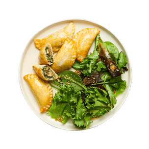 Chaussons aux épinards & La Vache qui rit