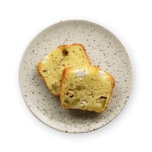 Cake aux courgettes, chèvre frais & romarin