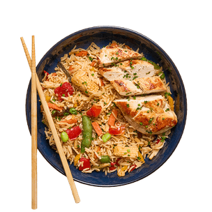 Poulet & riz sauté aux légumes