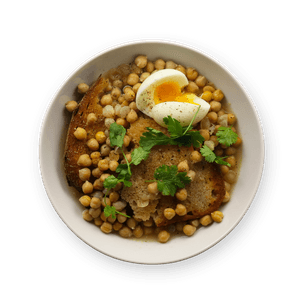 Spiced Tunisian Toast & Chickpeas